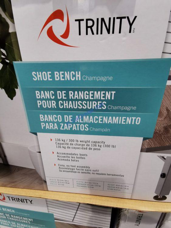 Costco1688726TrinityShoeBenchwithStorage4 CostcoChaser