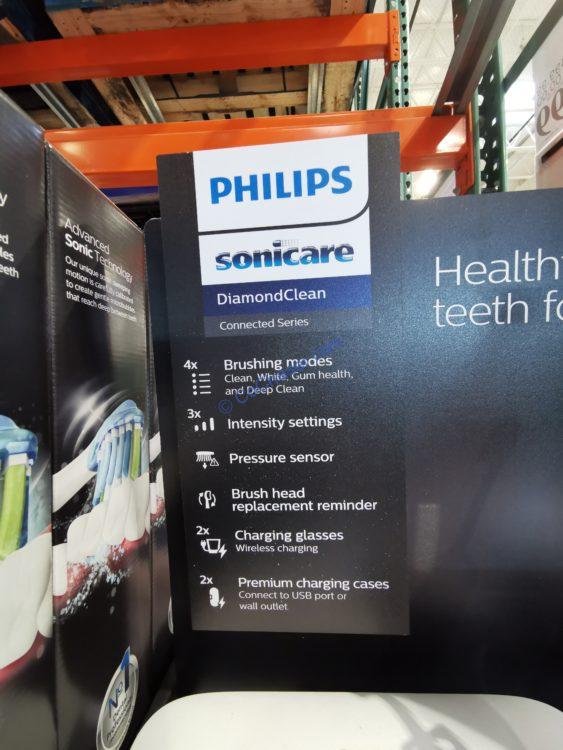 Philips Sonicare DiamondClean Connected Rechargeable Toothbrush, 2pack