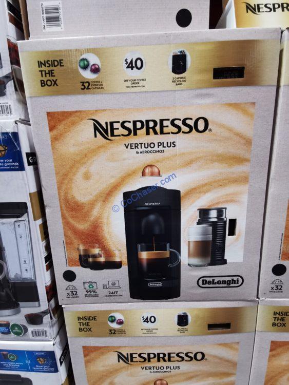 Nespresso Vertuo Plus Coffee and Espresso Single Serve Maker, Model