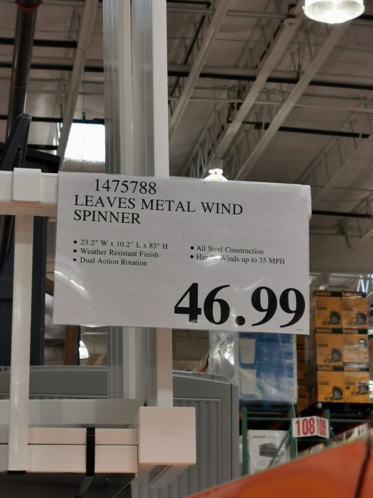 Costco1475788LeavesMeatalWindSpinnertag CostcoChaser