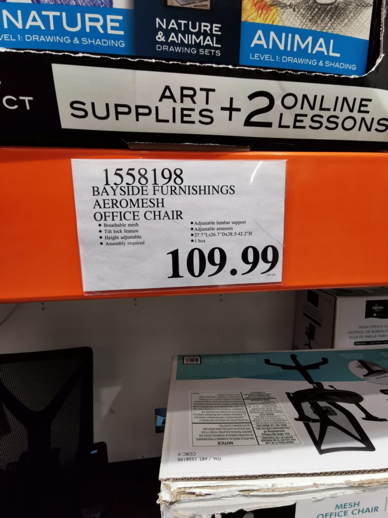 Costco1558198BaysideFurnishingsAeromeshOfficeChairtag CostcoChaser