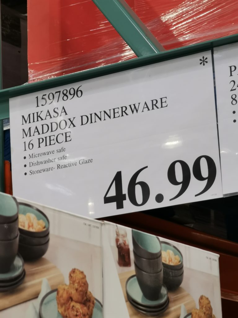 Costco1597896MikasaMaddoxDinnerwareSettag CostcoChaser