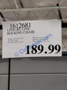 Costco-1612681-Leisure-Line-Rocking-Chair-tag