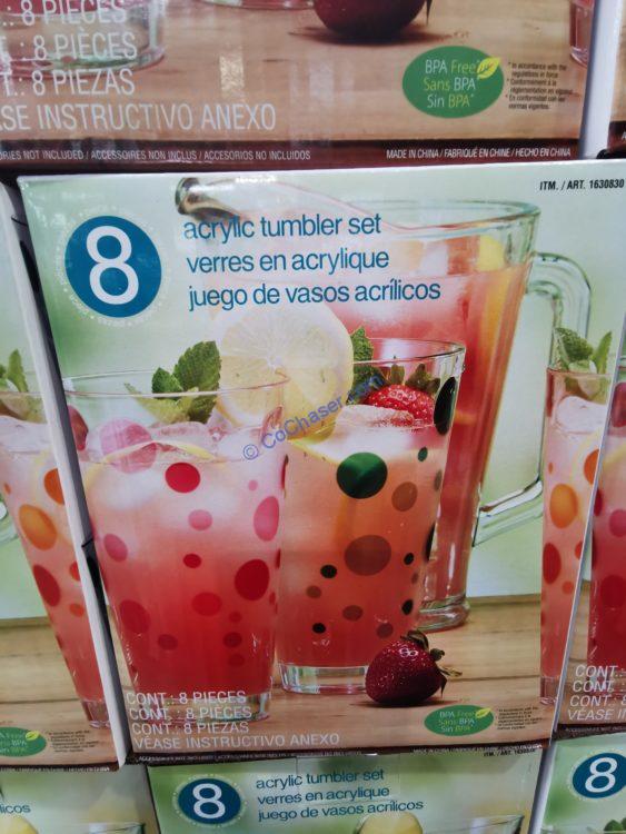 Pandex 24oz Tumbler Set, 8piece CostcoChaser