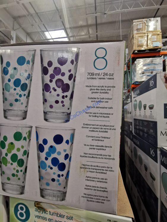 Pandex 24oz Tumbler Set, 8piece CostcoChaser