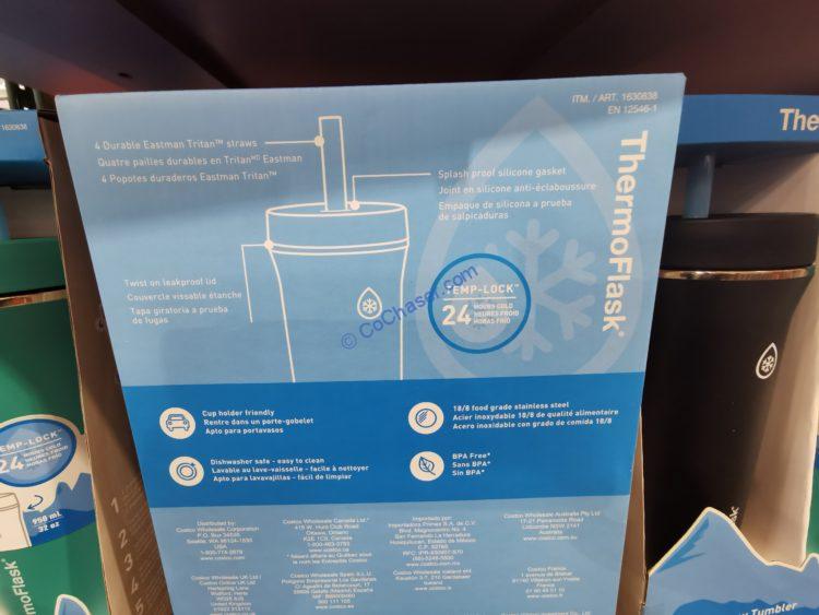 Costco1630838ThermoFlaskStainlessSteel32ozStrawTumbler5
