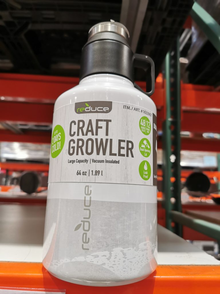 Reduce Craft Growler Stainless Steel, 64 oz CostcoChaser