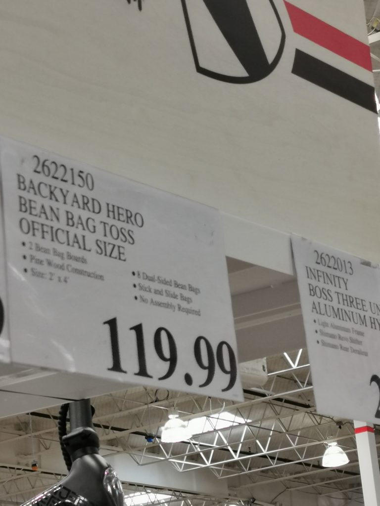Costco2622150BackyardHeroBeanBagTossOfficialSizetag CostcoChaser