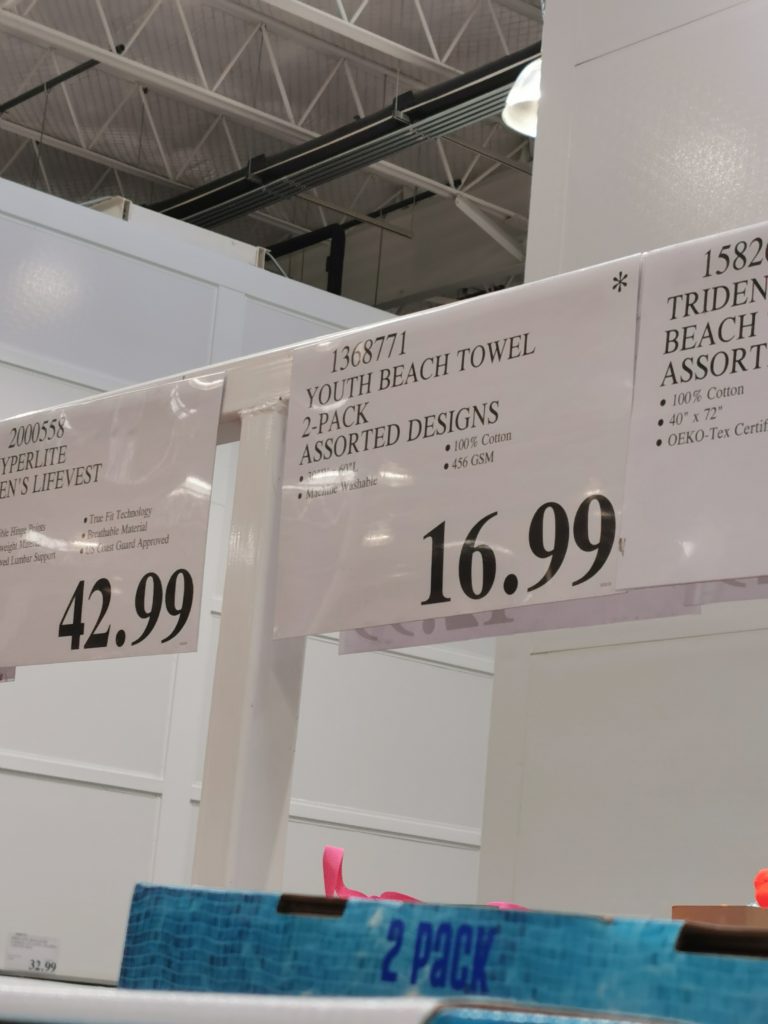 Youth Beach Towel 2Pack Assorted Designs CostcoChaser