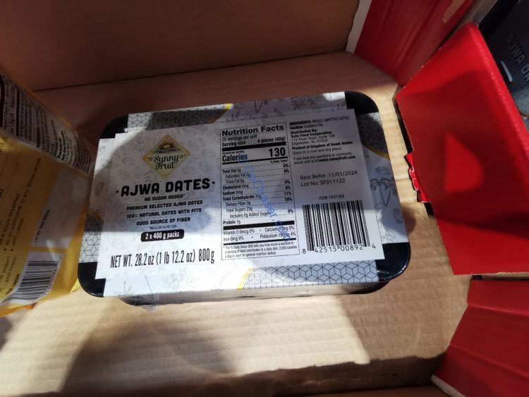 Sunny Fruit AJWA Dates 2/14.1 oz Containers CostcoChaser