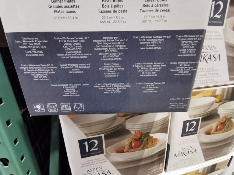 Costco1630848MikasaPorcelainDinnerwareSet4 CostcoChaser