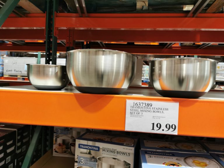 Tramontina Stainless Steel Mixing Bowls Set of 3 CostcoChaser