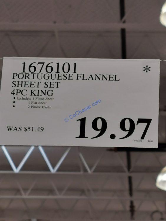 Flannel 4PC Sheet Set Full, Queen and King CostcoChaser