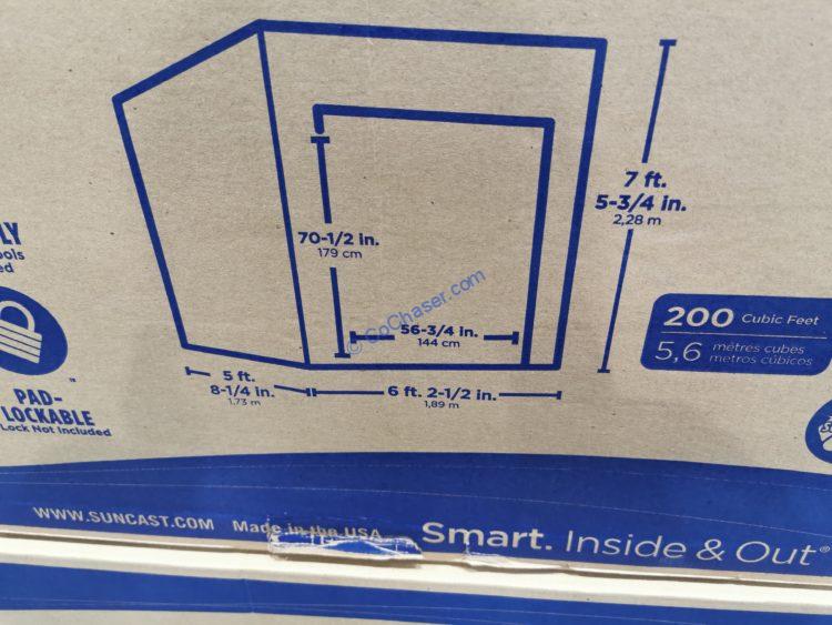 Costco1694813SuncastResinModernShedsize CostcoChaser