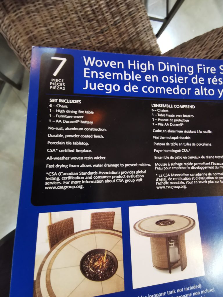Costco2127653AgioAnderson7pieceHighDiningSetwithFireTable6
