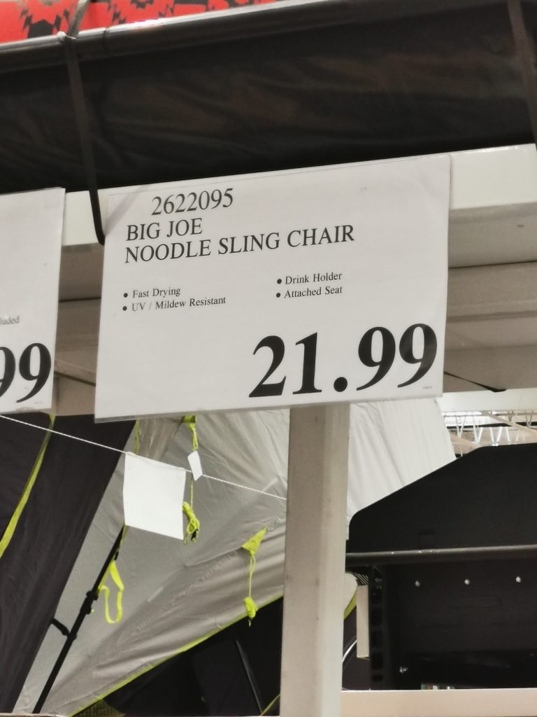 Costco2622095BigJoeNoodleSlingChairtag CostcoChaser