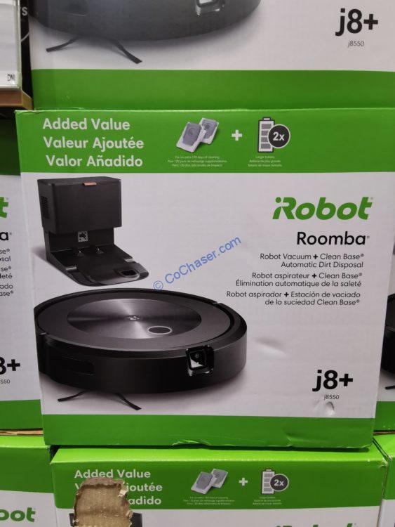 iRobot Roomba j8+ (8550) Robot Vacuum with Self-Empty Base, Model j855020