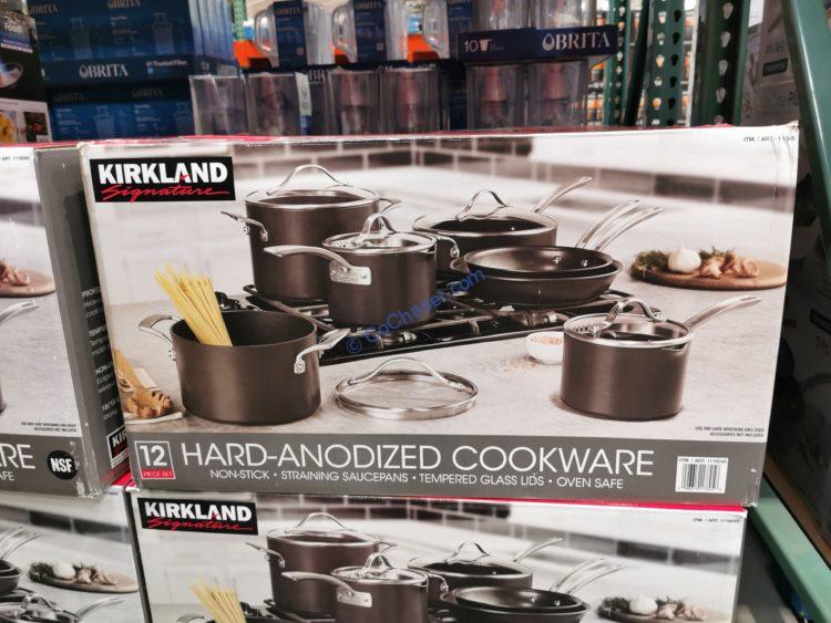 Kirkland Signature 12-Piece Hard Anodized Cookware Set (OPEN BOX) - 132