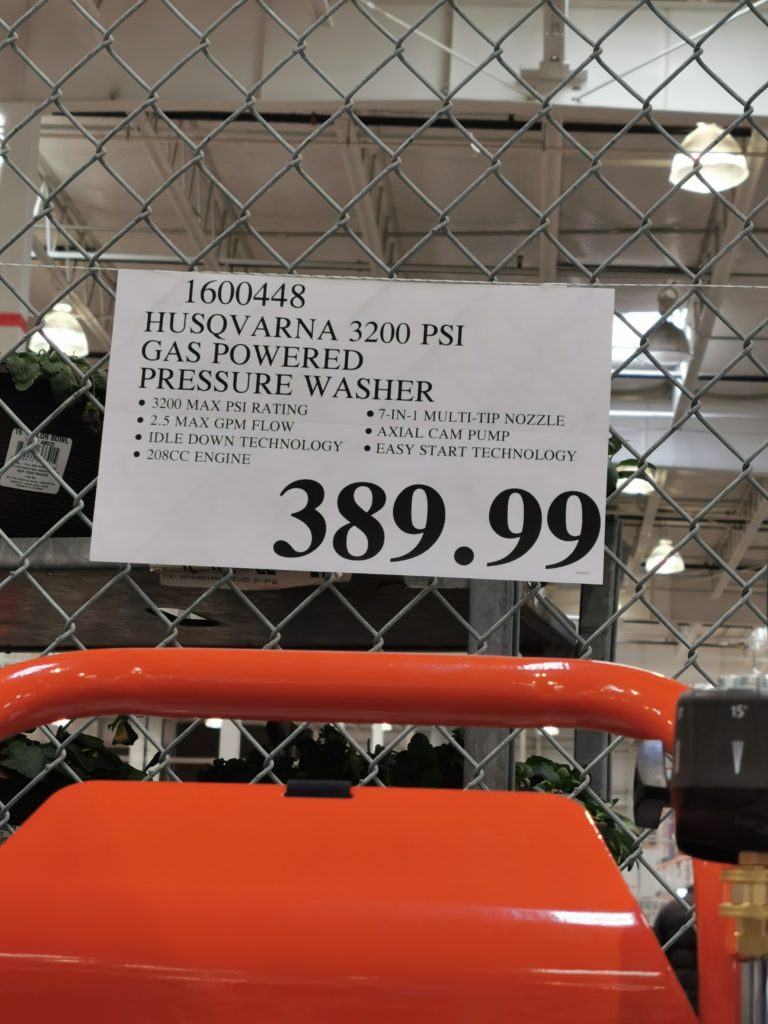Costco1600448Husqvarna3200PSI2.5GPMGasPoweredPressureWasher