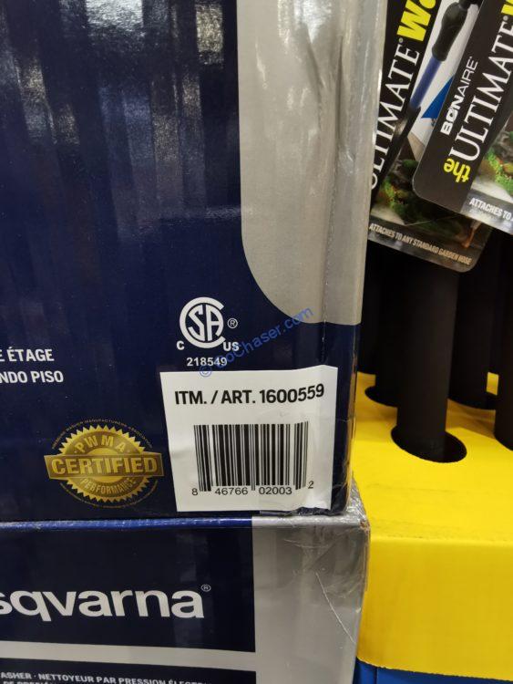 Costco1600559Husqvarna2000PSIElectricPressureWasherbar