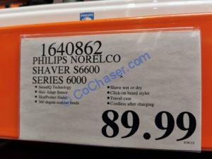 Costco-1640862-Philips-Norelco-Shaver-6600-With-SenseIQ-Technology-tag