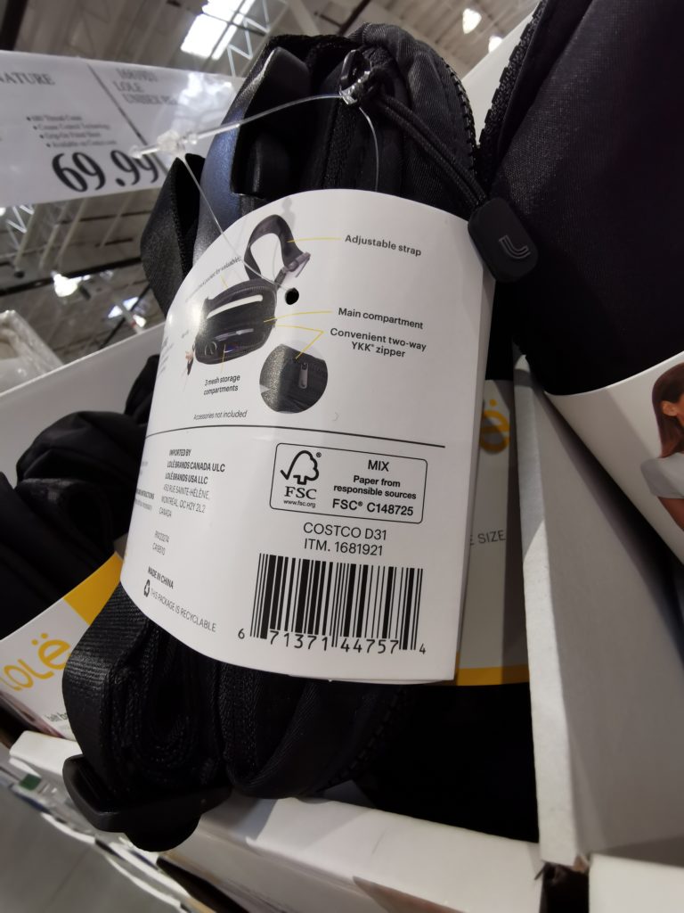 Costco1681921LoleUnisexBeltBagbar CostcoChaser