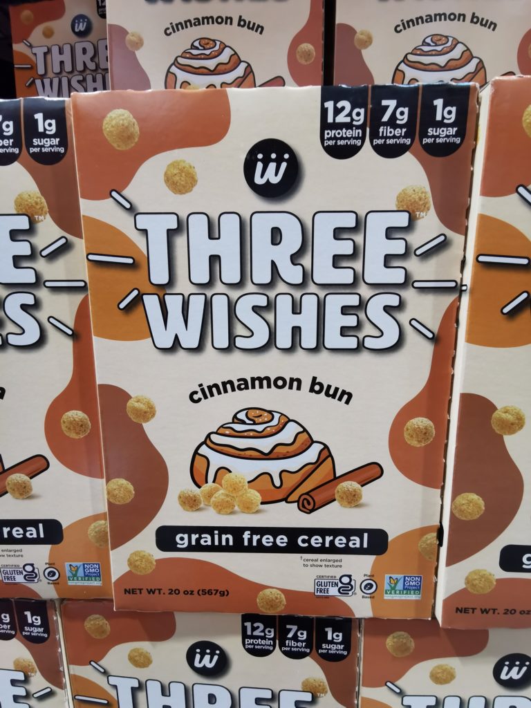 Three Wishes Cinnamon Bun Cereal 2/10 Ounce Bags CostcoChaser