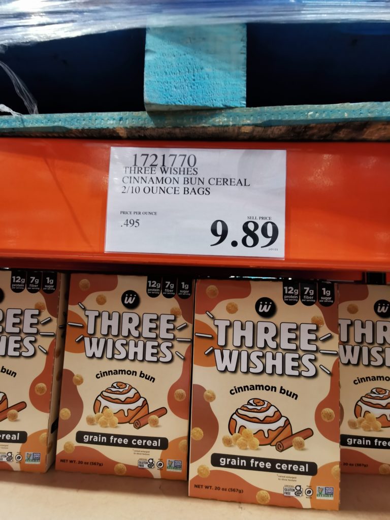 Costco1721770ThreeWishesCinnamonBunCerealtag CostcoChaser