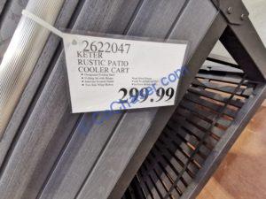 Costco-2622047-Keter-Rustic-Patio-Cooler-Cart-tag