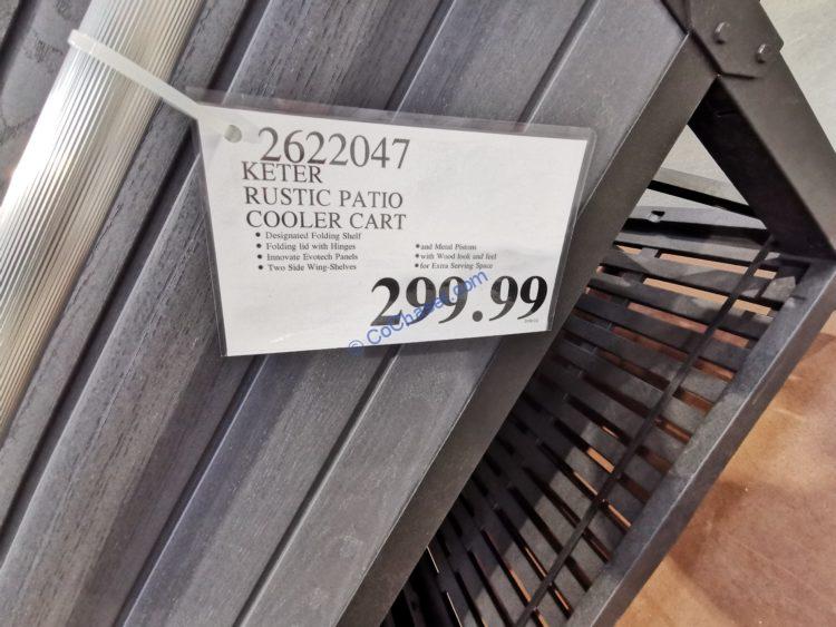 Costco2622047KeterRusticPatioCoolerCarttag CostcoChaser