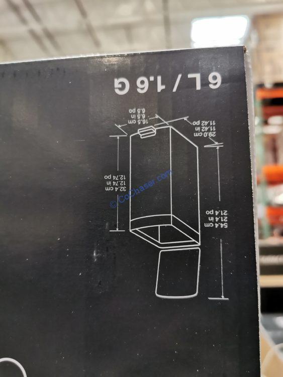 Costco1451136Kohler6LStainlessSteel2PKTrashCansize CostcoChaser