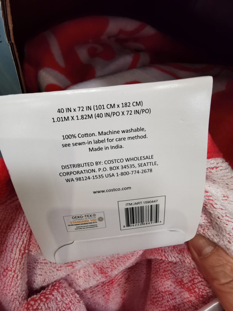Costco1590447OceanPacifiBeachTowelAssortedDesignsbar CostcoChaser