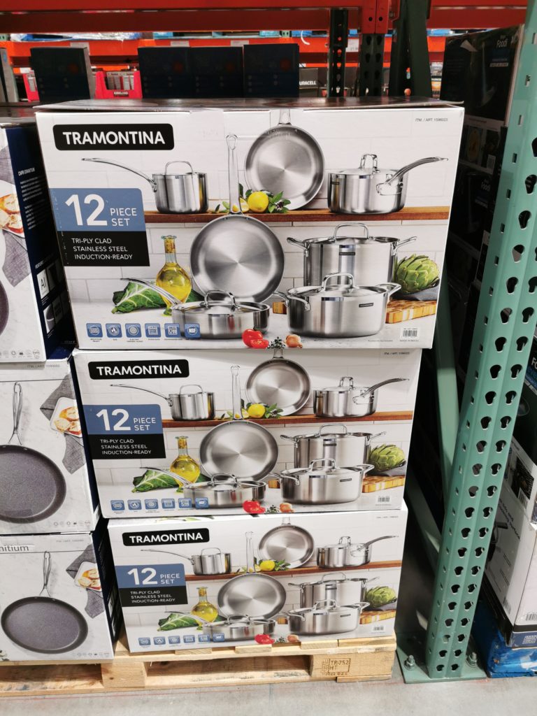 Costco1596023Tramontina12pieceStainlessSteelCookwareSetall