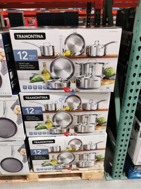 Costco1596023Tramontina12pieceStainlessSteelCookwareSetall