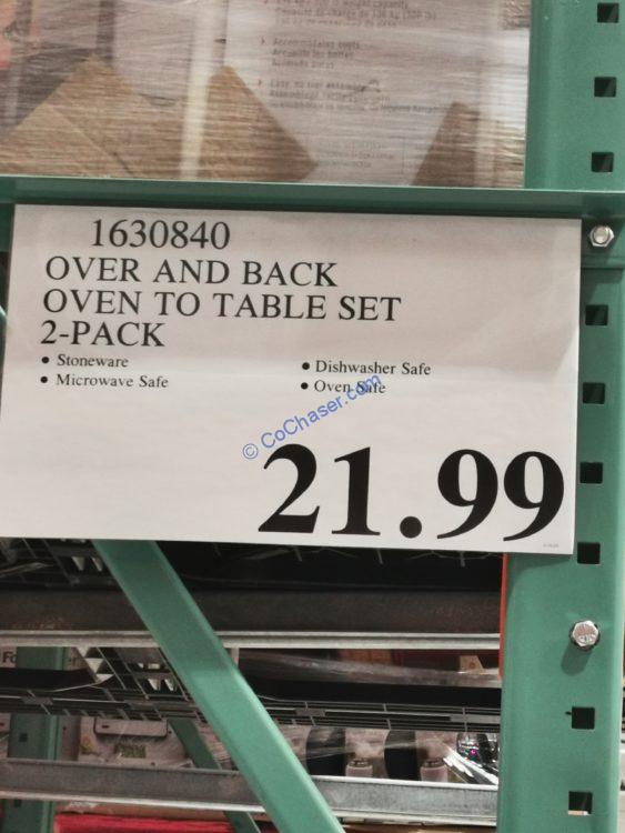 Costco1630840overandbackOventoTableSettag CostcoChaser