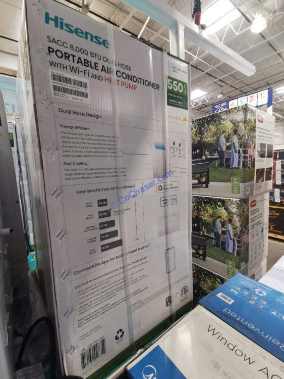 Costco1691084HisenseSmartSACC8000BTUDualHosePortableAirConditioner4 CostcoChaser