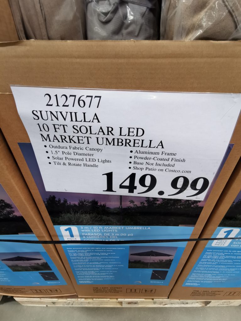 Costco2127677Sunvilla10FTSolarLEDMarketUmbrellatag CostcoChaser