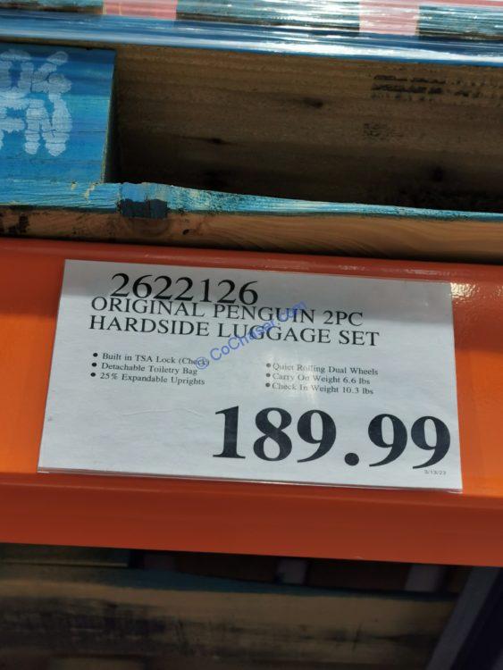 Costco2622126OriginalPenguin2PCHardsideSpinnerLuggageSettag