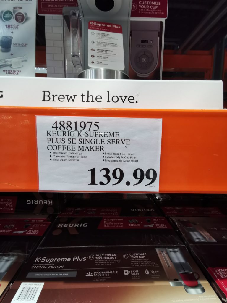 Keurig KSupreme Plus Special Edition Single Serve Coffee Maker, with 18 KCup Pods CostcoChaser