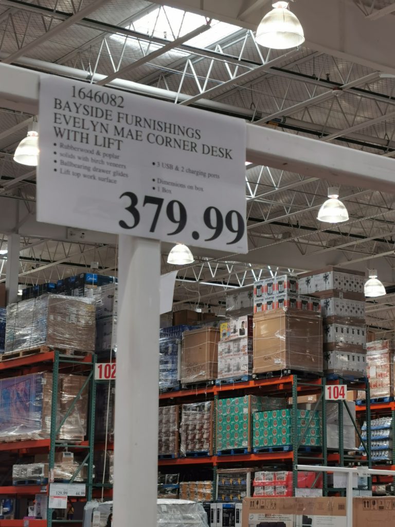 Costco1646082BaysideFurnishingsEvelynMaeCornerDeskwithLifttag