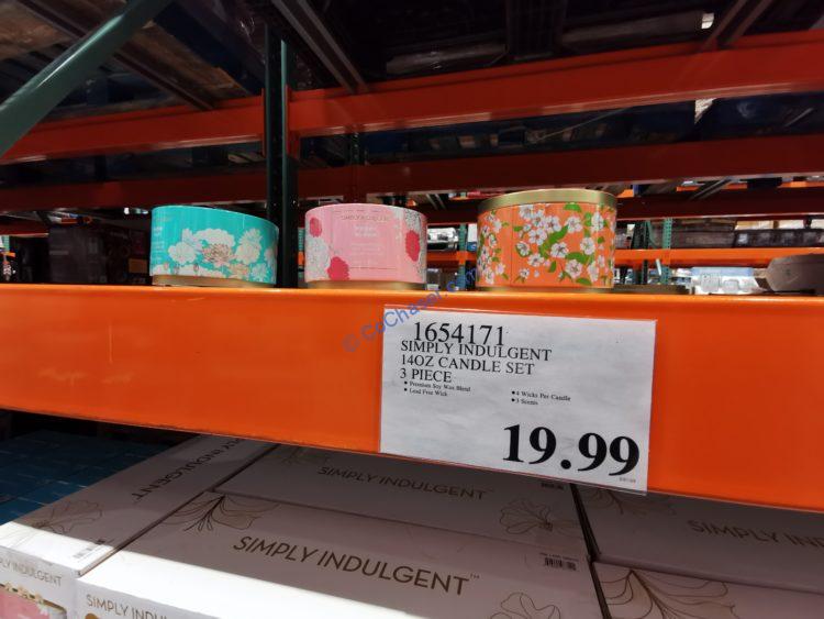 Simply Indulgent 14OZ Candle Set, 3piece CostcoChaser