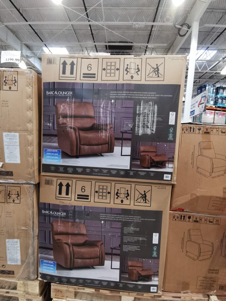 Costco1656721BarcaloungerPresleyLeatherPowerRockerReclinerwith