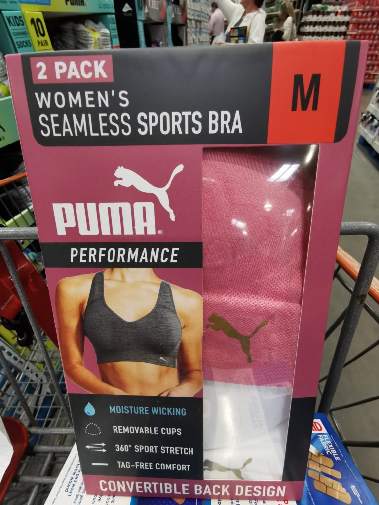 PUMA Ladies’ Seamless Sports Bra, 3PK CostcoChaser