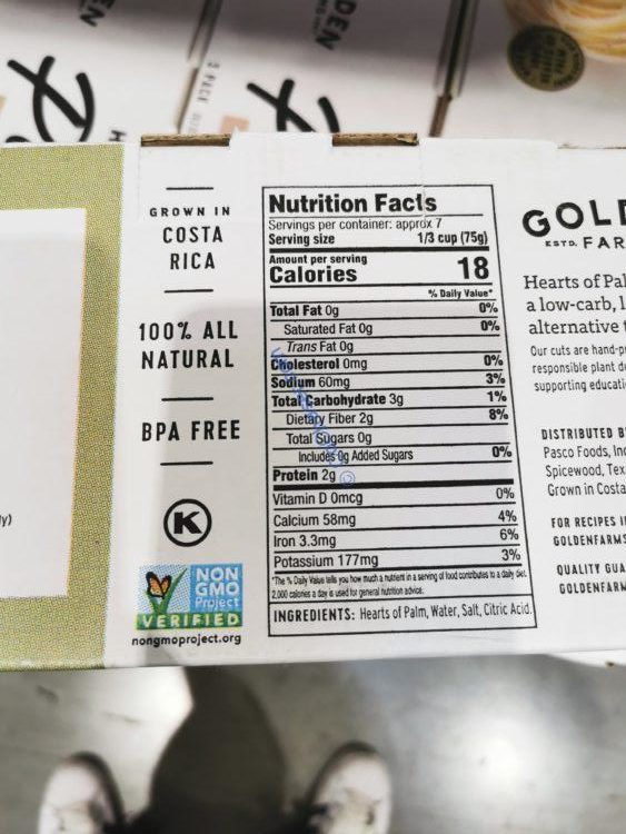Costco1606952GoldenFarmsSpaghettiHeartsofPalmchart CostcoChaser