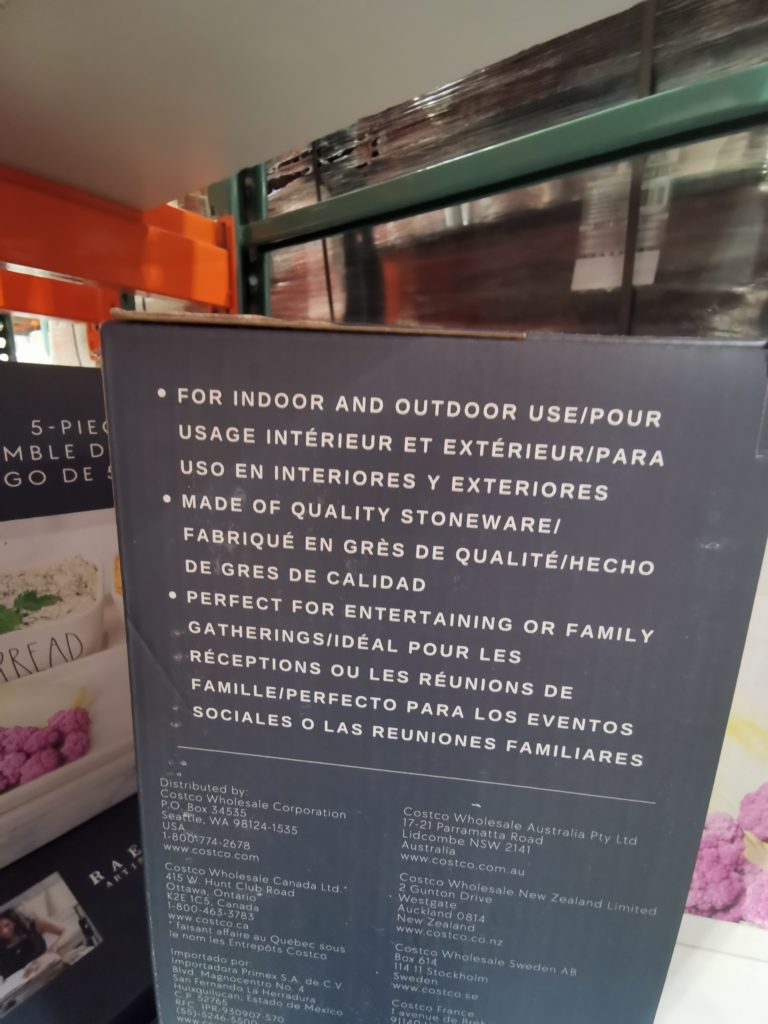 Costco1630846RaeDun5pieceStonewareServeSet5 CostcoChaser