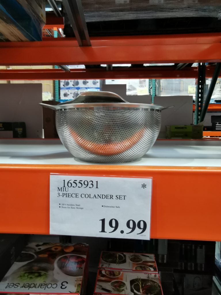 Costco1655931MIU3pieceStainlessSteelColanderSettag CostcoChaser