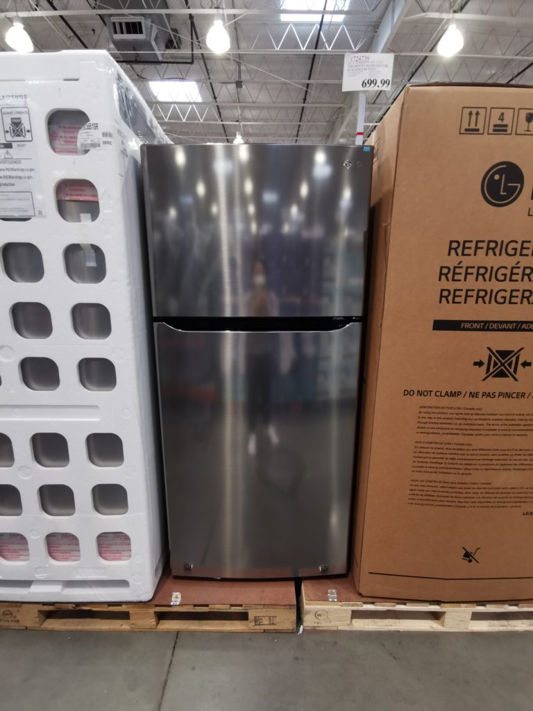 LG 20 cu. ft. Top Mount Refrigerator in Stainless Steel, Model