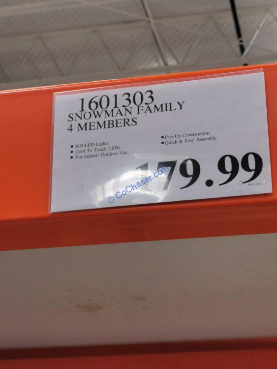 Costco1601303SnowmanFamily4Memberstag CostcoChaser