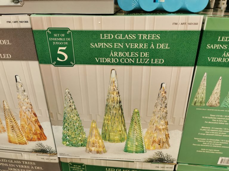 Costco1601368HolidayGlassTreeswithLEDLightsSet1 CostcoChaser