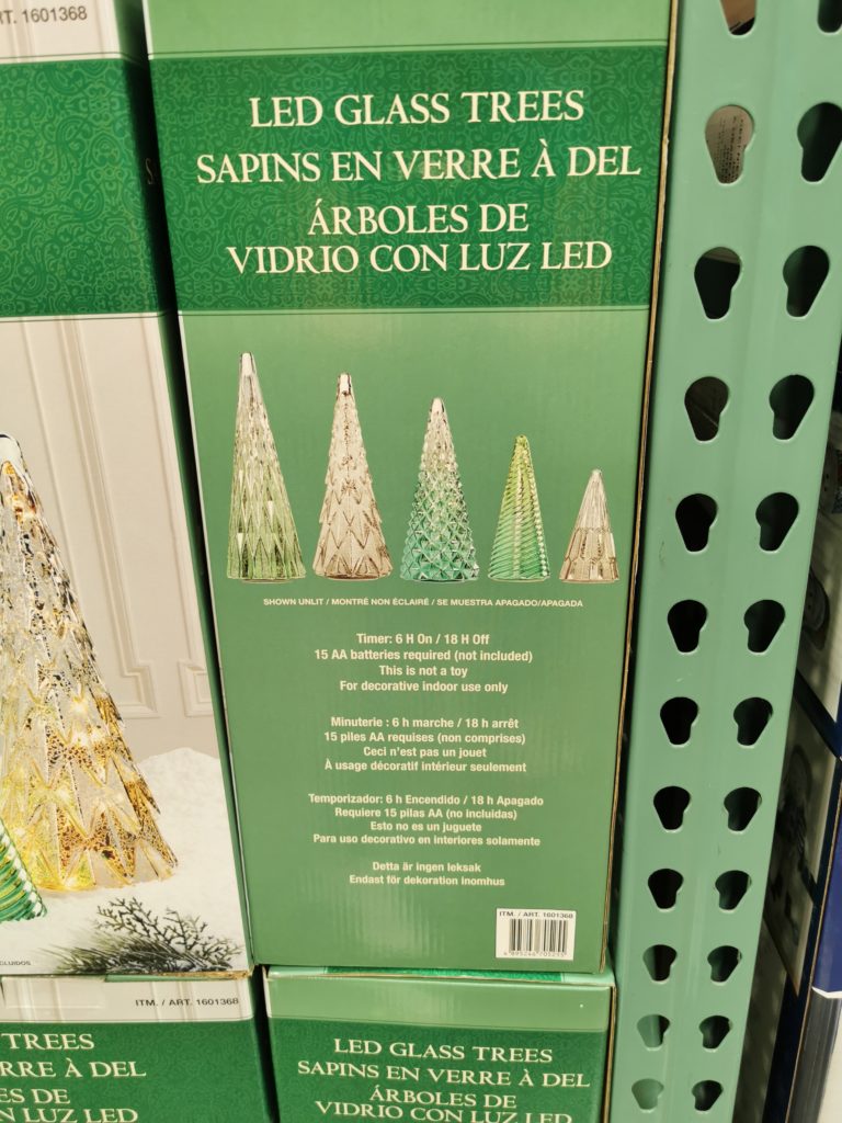 Costco1601368HolidayGlassTreeswithLEDLightsSet2 CostcoChaser